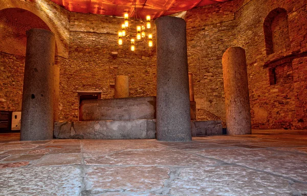 View Ancient Interior Basilica Aquileia Unesco World Heritage Site Italy — Stock Photo, Image
