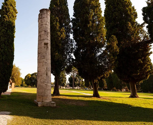 Zicht Romeinse Ruïnes Van Aquileia Italië — Stockfoto