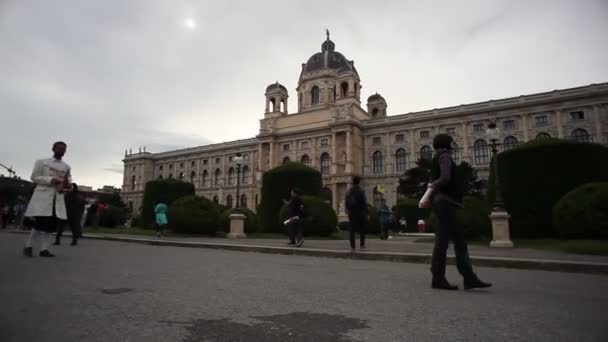 Viena Austria Mayo Vista Famosa Maria Theresien Platz Mayo 2018 — Vídeos de Stock