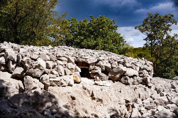 Pohled Staré Průmyslové Nástroje Lupinc Kaljunk Venkovní Muzeum San Pelagio — Stock fotografie