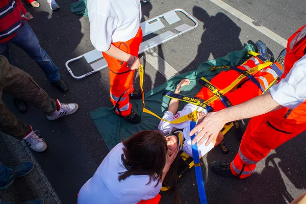 Simulación de emergencia — Foto de Stock