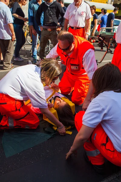 Emergency simulation — Stock Photo, Image