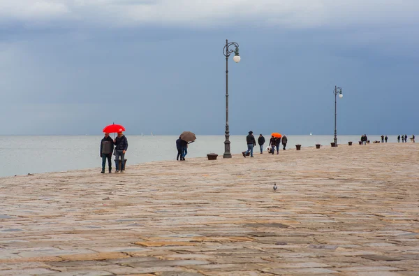 Molo audace, Trieste — Zdjęcie stockowe