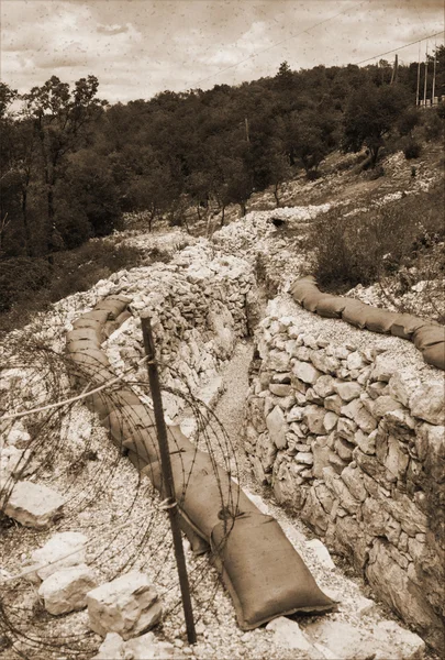 Siper, Dünya Savaşı — Stok fotoğraf
