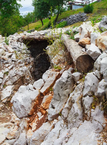 Foxhole, Primeira Guerra Mundial — Fotografia de Stock