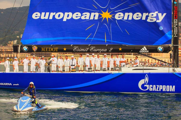 Esimit ヨーロッパ 2 ボート勝者 46 th トリエステの Barcolana レガッタ — ストック写真