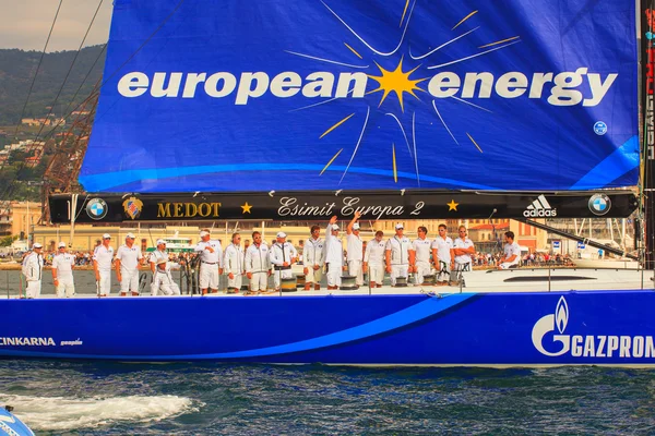 Esimit Europa 2 победитель 46-й регаты Barcolana в Триесте — стоковое фото