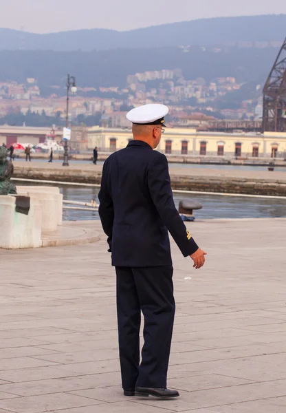 Contra-almirante da marinha italiana — Fotografia de Stock