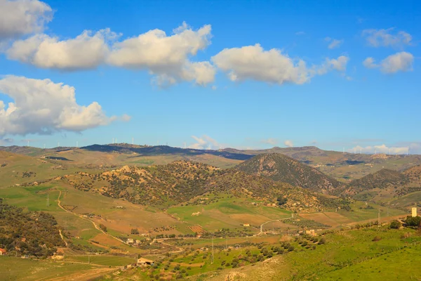 Dağ, Leonforte kırsal — Stok fotoğraf