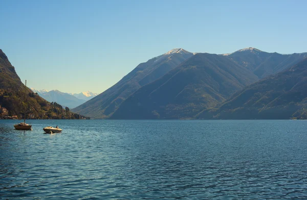 Lago Lugano o Lago Ceresio — Foto de Stock