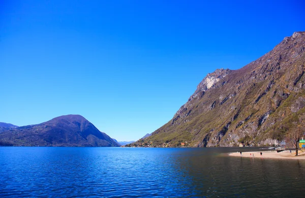 Lago Lugano o Lago Ceresio — Foto de Stock