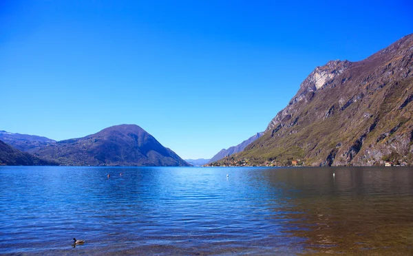 Lago Lugano o Lago Ceresio — Foto de Stock