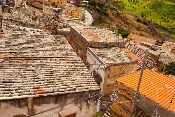 Veduta del tetto Leonforte — Foto Stock