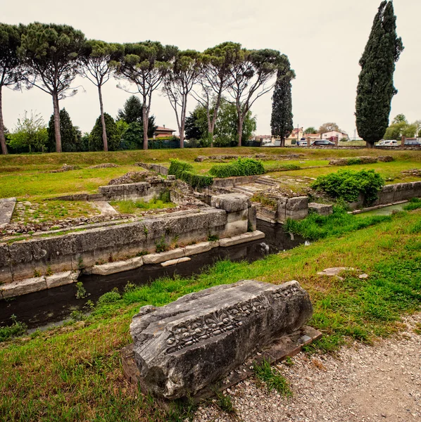 Arkeologiska området i Aquileia — Stockfoto