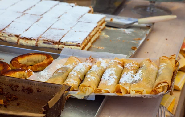 Panqueques con chocolate —  Fotos de Stock