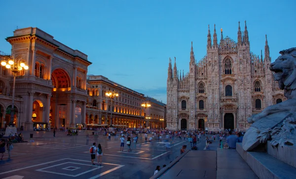 Piazza del Duomo, Milan — Stock fotografie