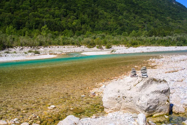 Rzeki Soca w Słowenia, Europa — Zdjęcie stockowe