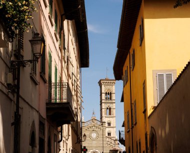 İtalya Prato, Toskana 'daki S. Stefano Katedrali' nin manzarası.