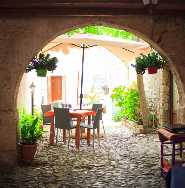 Erice Gasse Ansicht — Stockfoto