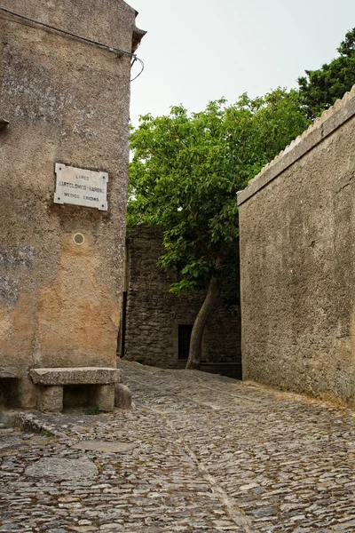 Erice calles vista — Foto de Stock