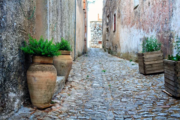 Перегляд вулиць Erice — стокове фото