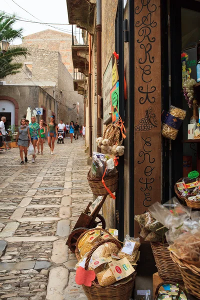 Vista del callejón de Erice — Foto de Stock