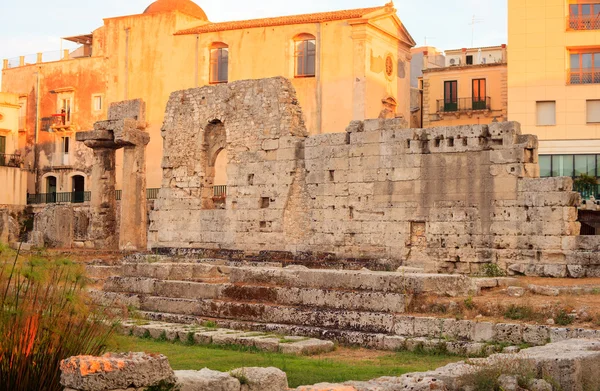 Świątynia Apollina, Siracusa — Zdjęcie stockowe