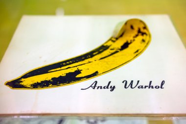 The famous banana designed by Andy Warhol clipart