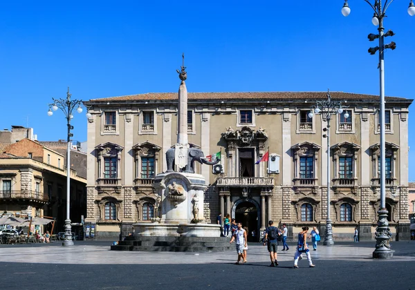 Liotro, obeliszk emlékmű, Catania — Stock Fotó