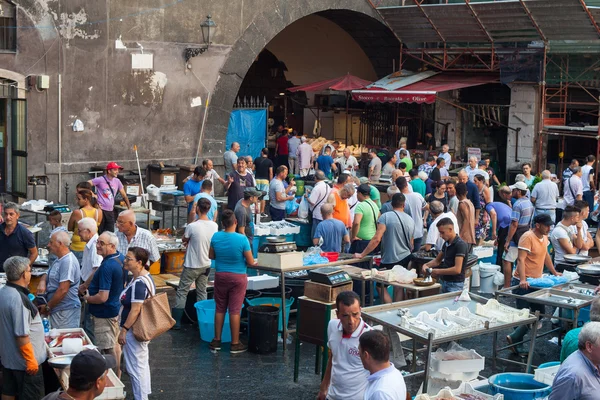 Marché aux poissons, Catane — Photo