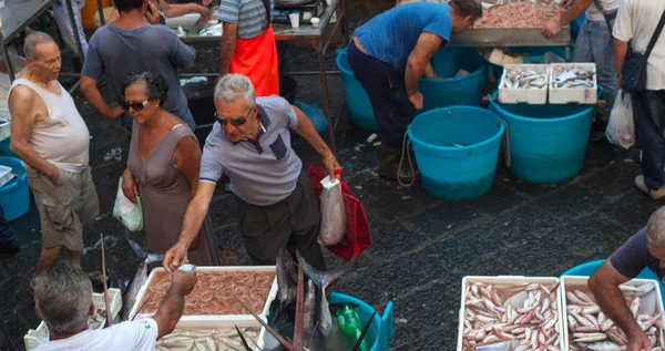 Balık pazarı, Catania — Stok fotoğraf