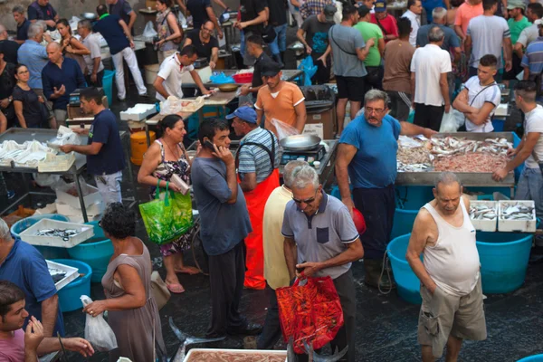 Balık pazarı, Catania — Stok fotoğraf