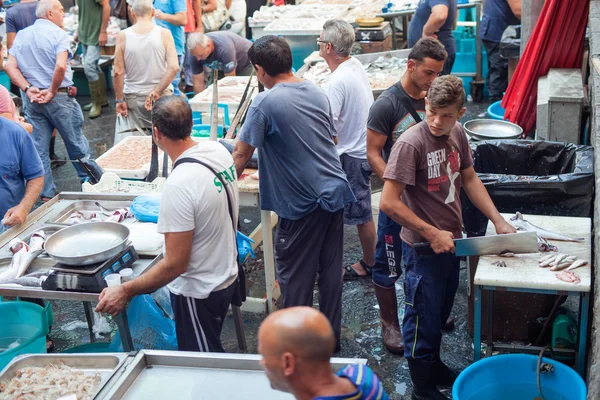 Mercado de peixe, Catania — Fotografia de Stock