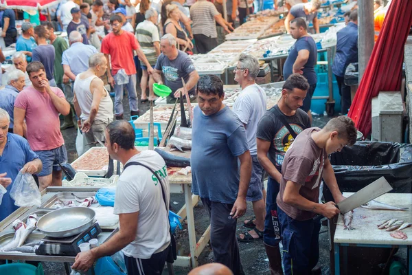 Marché aux poissons, Catane — Photo