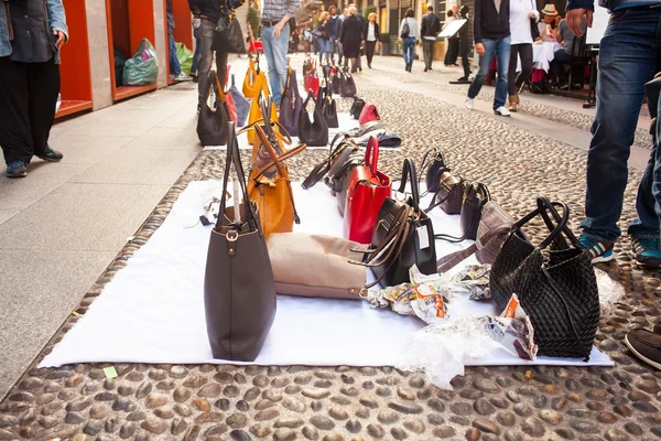 Gefälschte italienische Taschen — Stockfoto