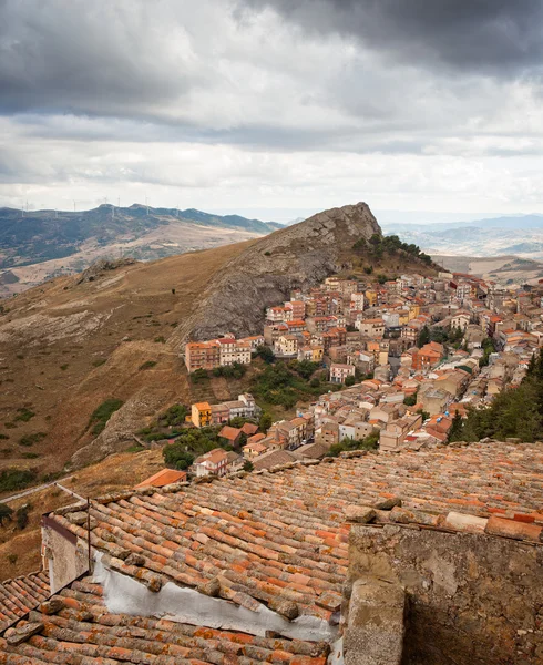 Вид на Троину, Сицилия — стоковое фото