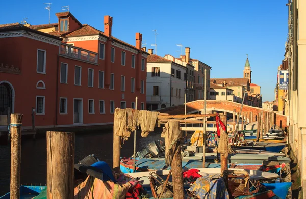 Pohled na Chioggia, Itálie — Stock fotografie