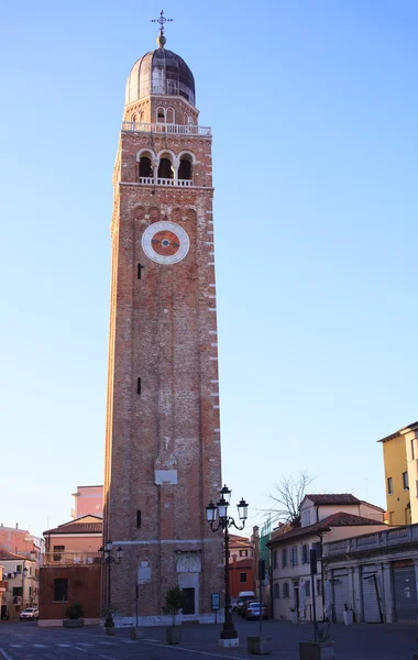 Dzwonowa wieża, Duomo di Santa Maria. Chioggia — Zdjęcie stockowe