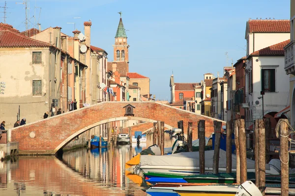 Pohled na Chioggia, Itálie — Stock fotografie