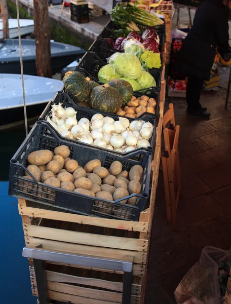 Vista del mercado de verduras — Foto de Stock