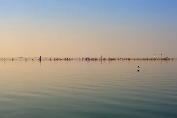 Vista da lagoa de Chioggia — Fotografia de Stock