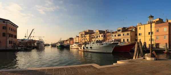 Fisherboats in Chioggia — Stock Photo, Image