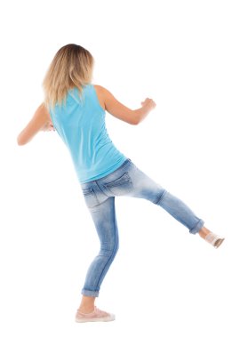 Sıska kadın komik kavga