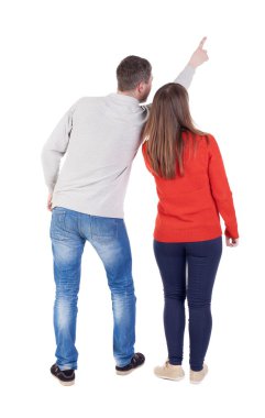 genç bir çift işaret