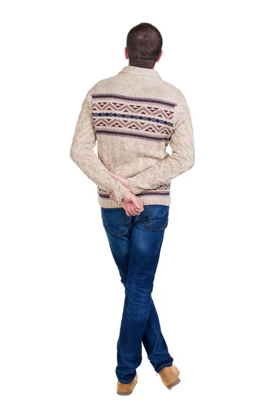 Przystojny mężczyzna w ciepły sweter — Zdjęcie stockowe