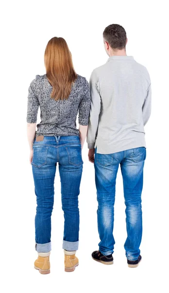 Vista trasera de pareja joven ( — Foto de Stock