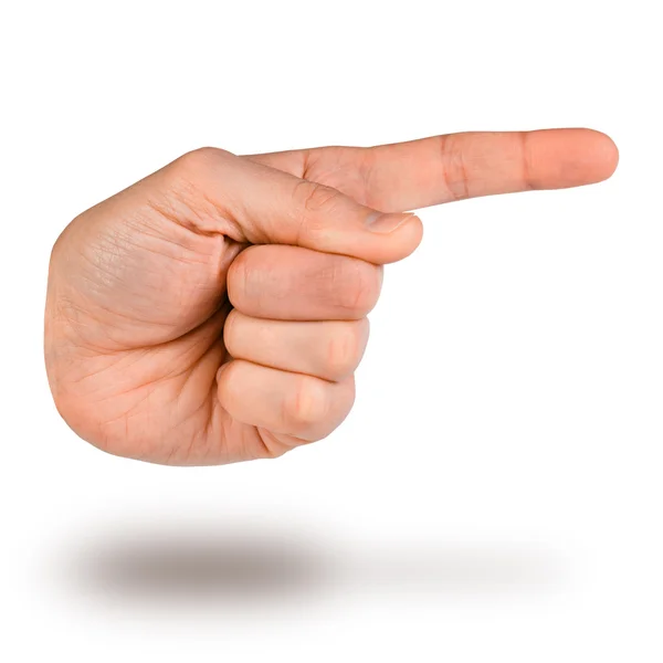 Hand pointer. Hands pointing finger icon. — Stockfoto