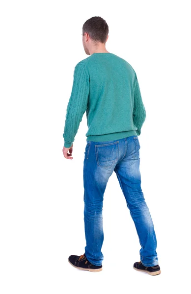 Back view of going  handsome man. — Stock Photo, Image