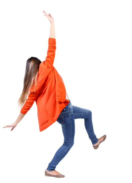 Junge Frau ausgleichen. — Stockfoto