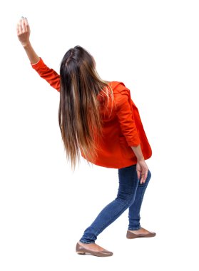 genç kadın Dengeleme.